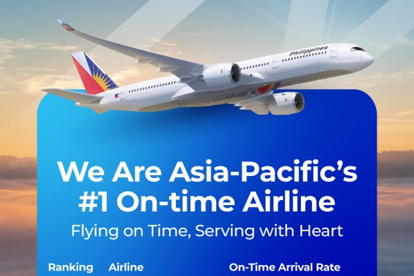 PAL Named ‘Most Punctual Airline’ in Asia-Pacific