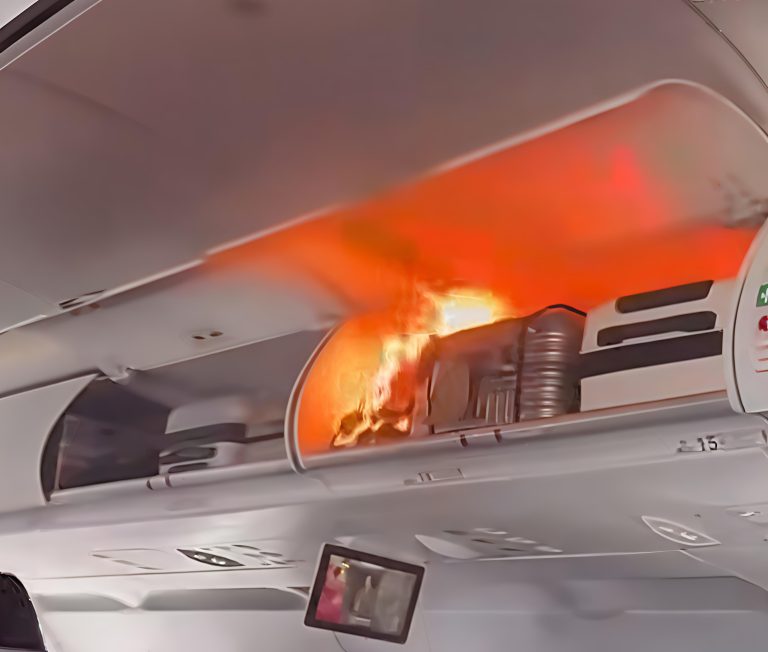 Lithium Battery Ignites Flames, Terrifies Plane Passengers
