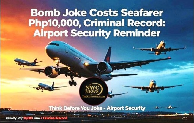 Bomb Joke Costs Seafarer Php10,000, Criminal Record: Airport Security Reminder