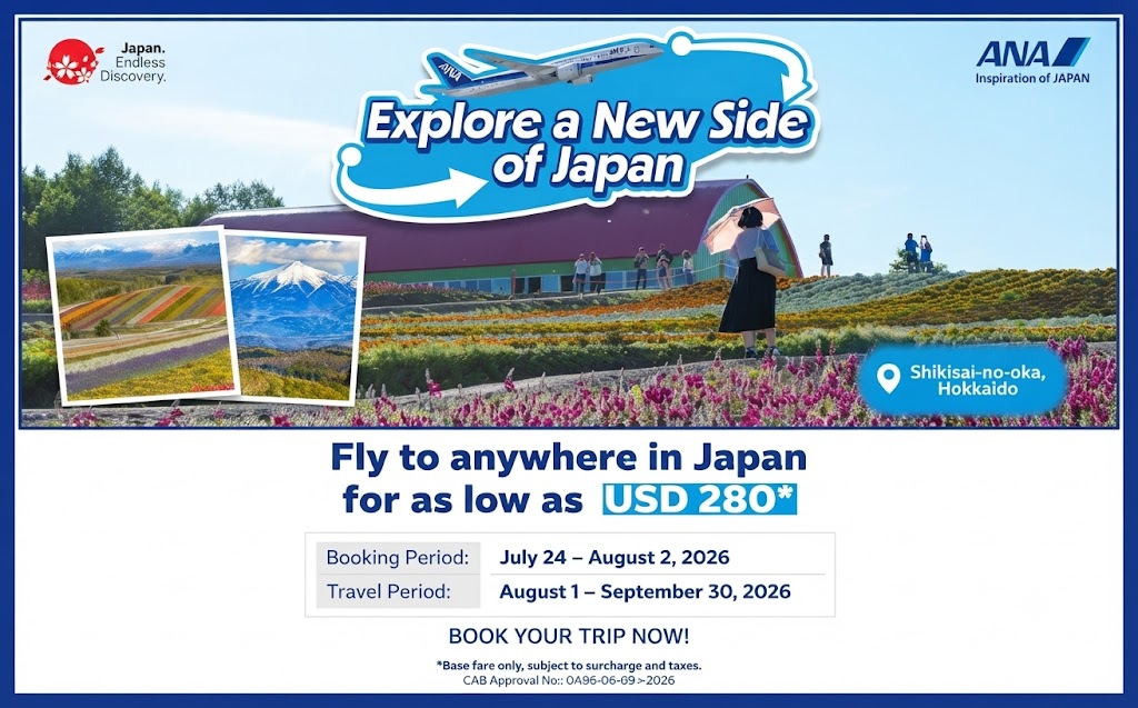Explore Japan: ANA Offers Flights from Manila at USD 280