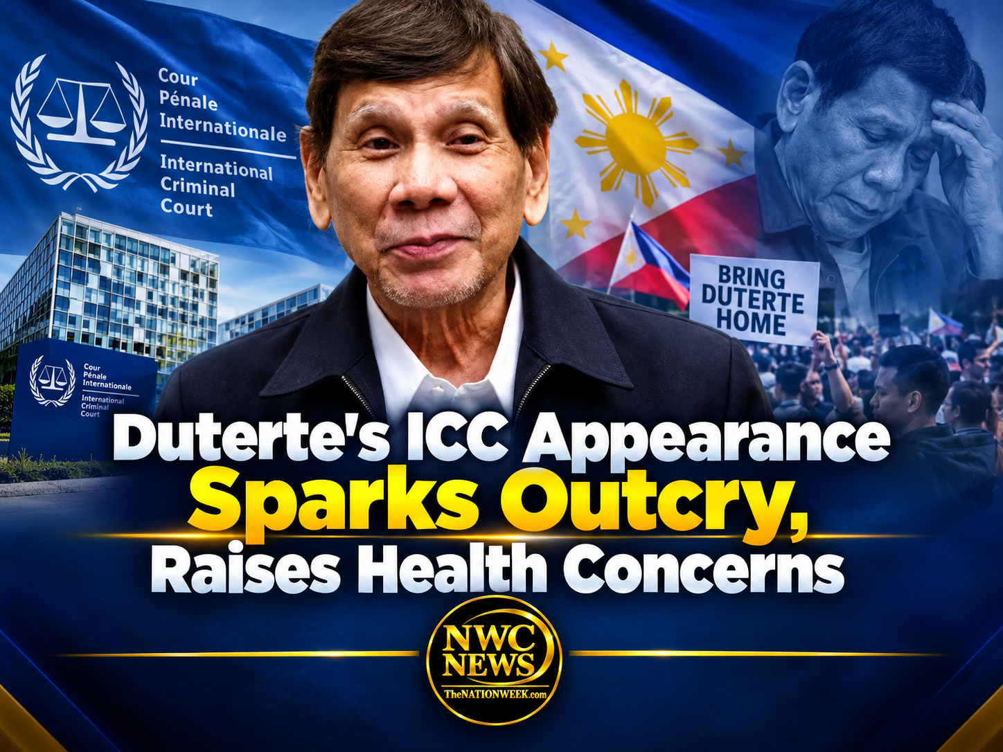 Duterte’s ICC Appearance Sparks Outcry, Raises Health Concerns