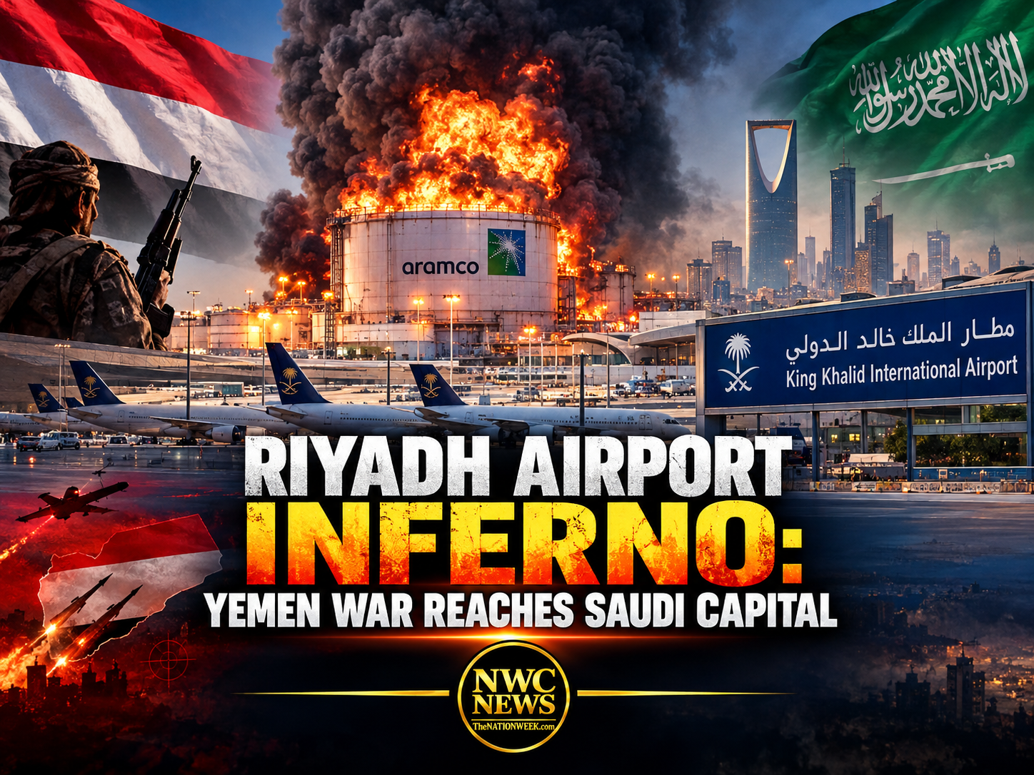 Riyadh Airport Inferno: Yemen War Reaches Saudi Capital