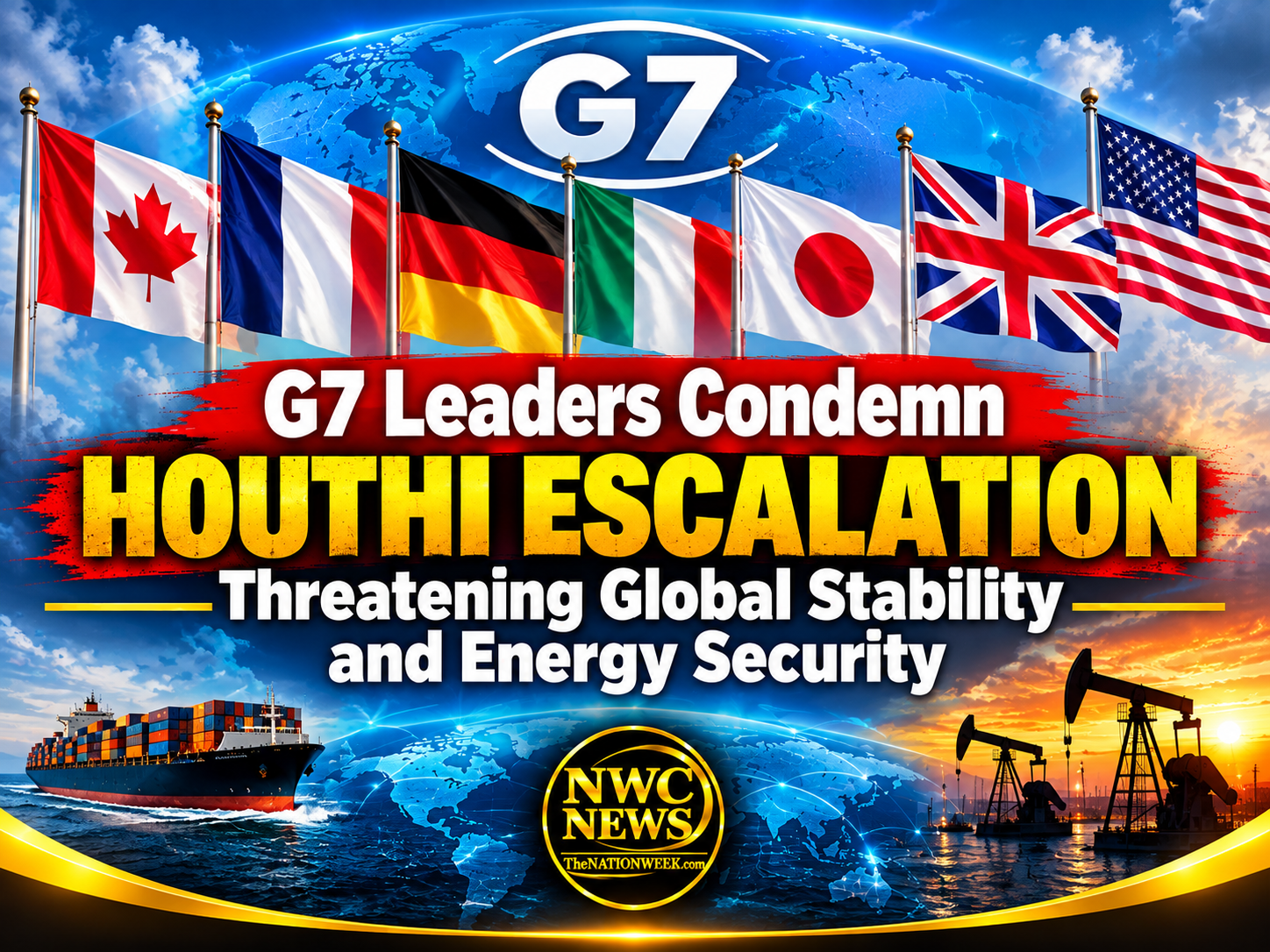 G7 Leaders Condemn Houthi Escalation Threatening Global Stability and Energy Security