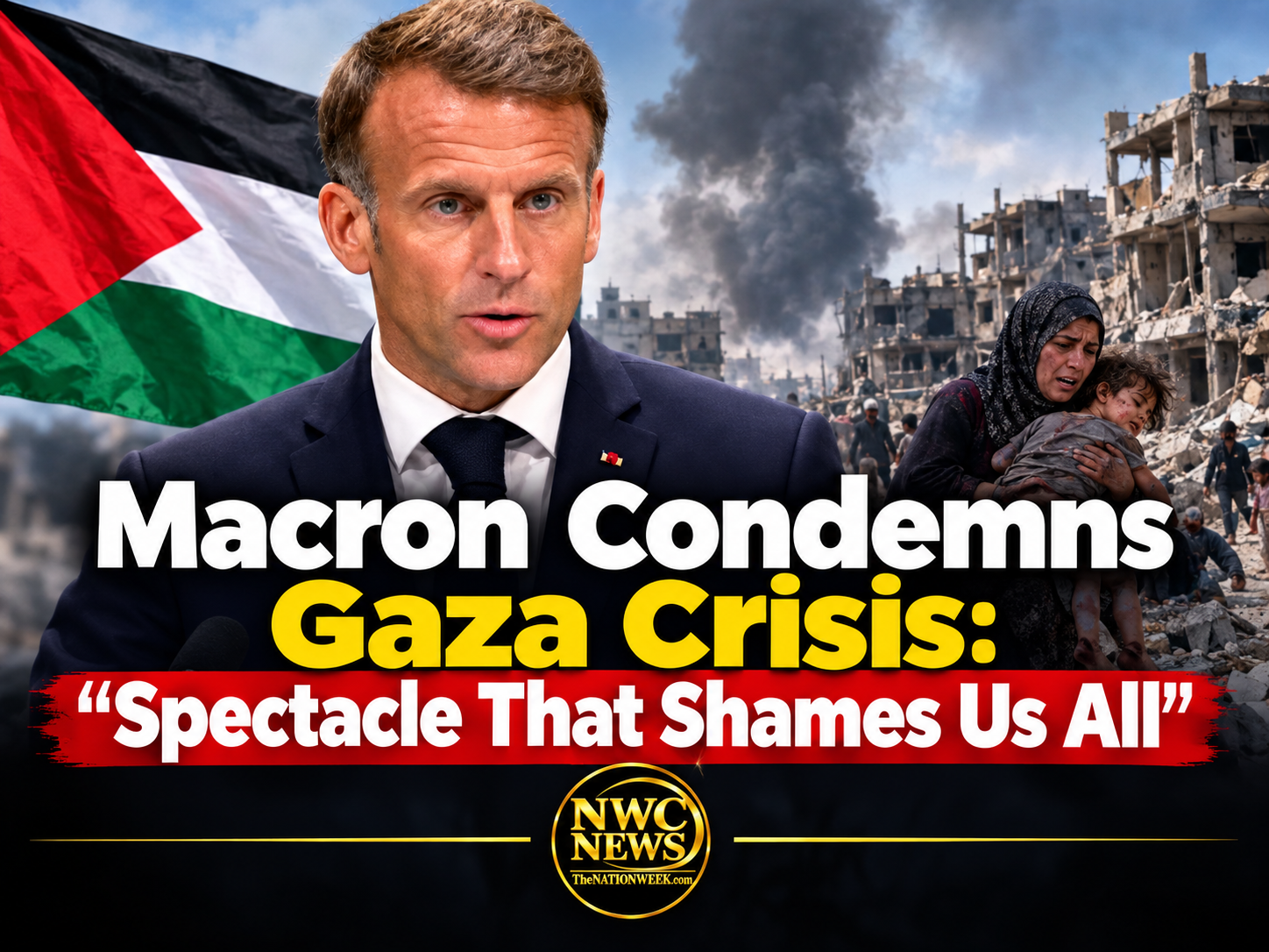 Macron Condemns Gaza Crisis: “Spectacle That Shames Us All”
