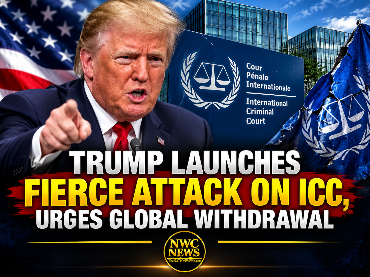 Trump Launches Fierce Attack on ICC, Urges Global Withdrawal