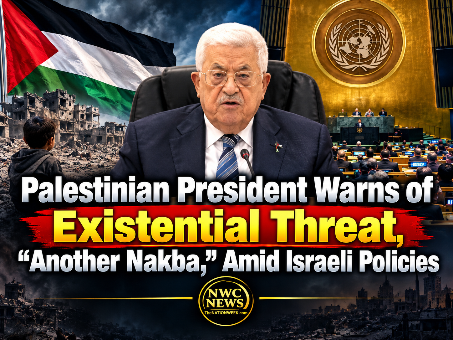 Palestinian President Warns of Existential Threat, “Another Nakba,” Amid Israeli Policies