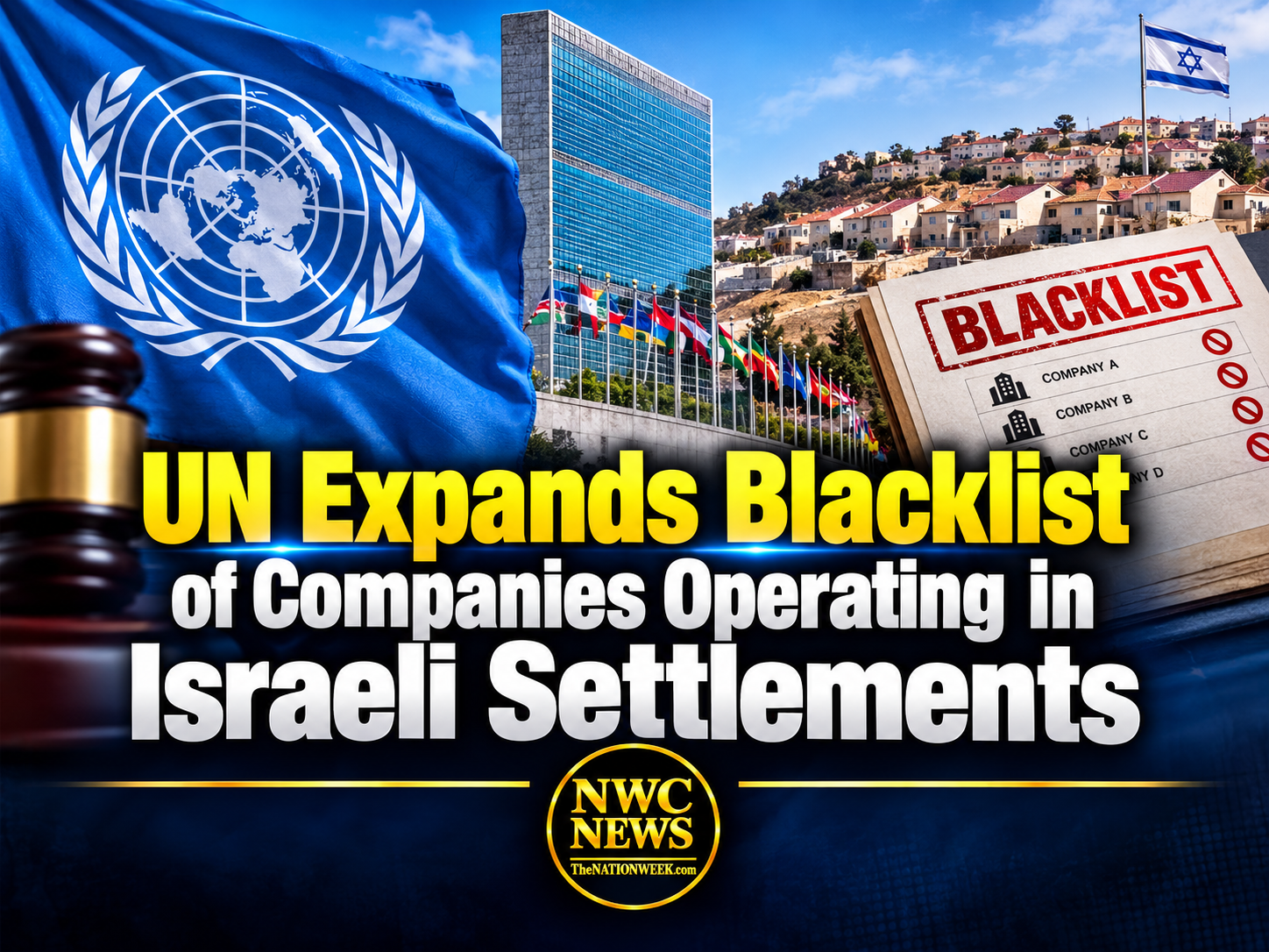 UN Expands Blacklist of Companies Operating in Israeli Settlements