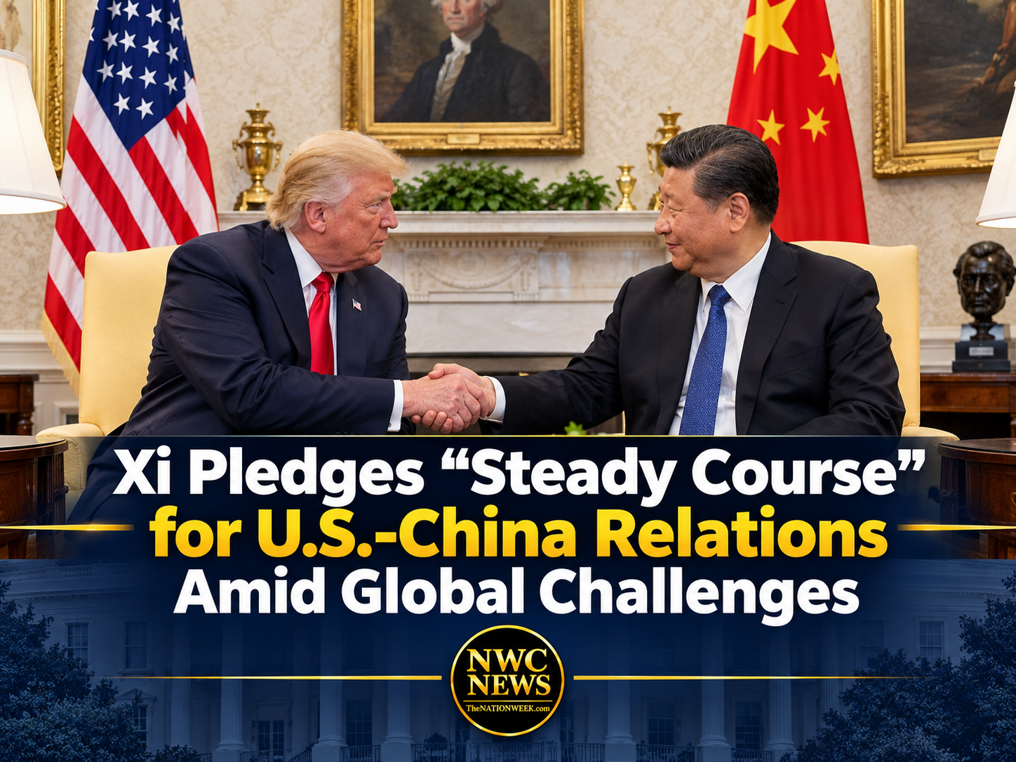 Xi Pledges “Steady Course” for U.S.-China Relations Amid Global Challenges