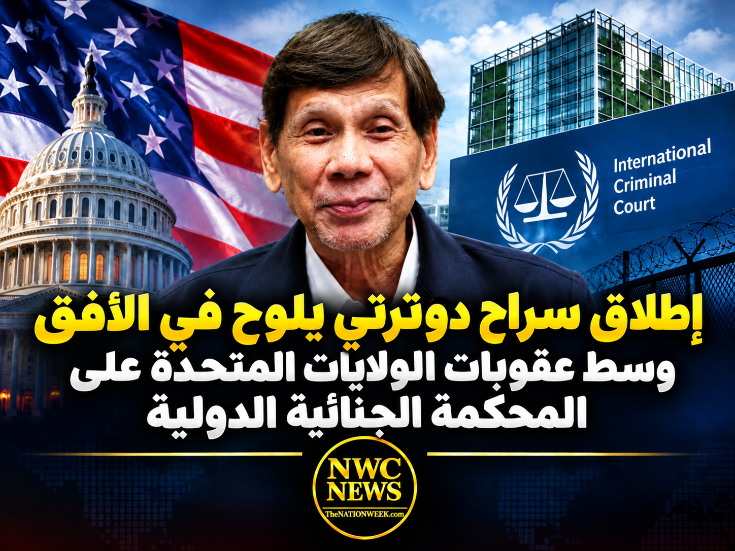 «إطلاق سراح دوترتي يلوح في الأفق وسط عقوبات الولايات المتحدة على المحكمة الجنائية الدولية»