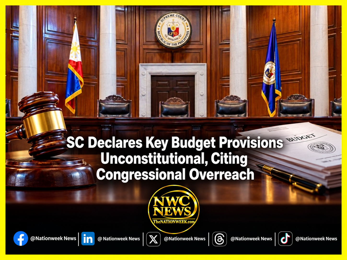 SC Declares Key Budget Provisions Unconstitutional, Citing Congressional Overreach