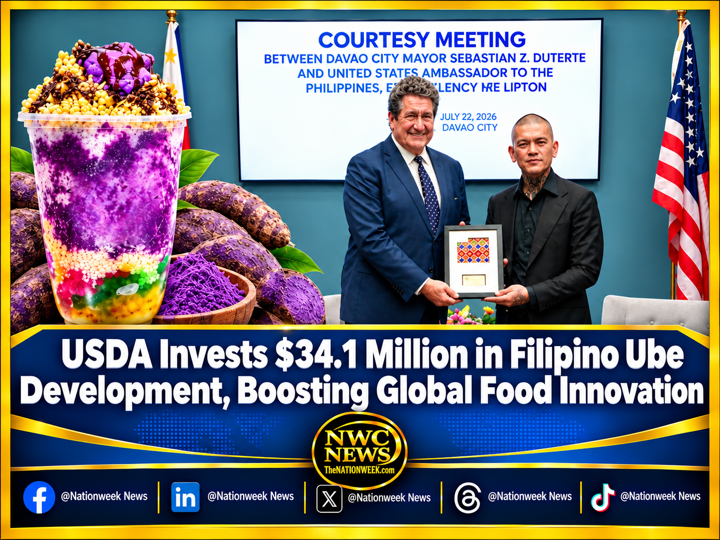 USDA Invests .1 Million in Filipino Ube Development, Boosting Global Food Innovation