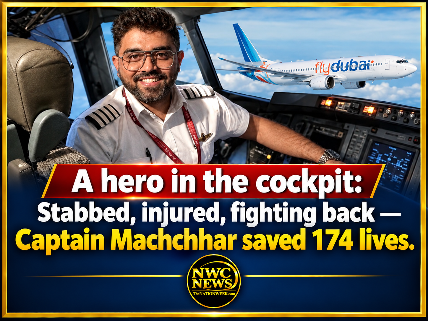 Hero Pilot Smit Machchhar Thwarts Mid-Air Catastrophe on Flydubai Flight, Hailed for Extraordinary Bravery