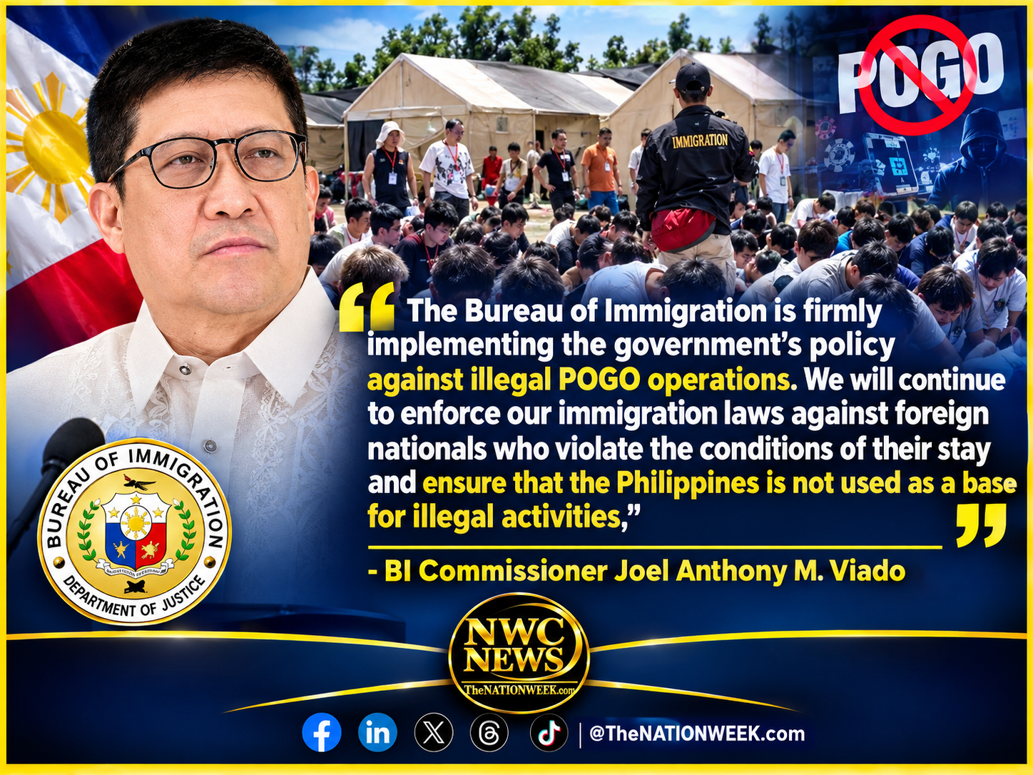 BI Largest POGO Bust of 2026: 244 Foreign Nationals Arrested