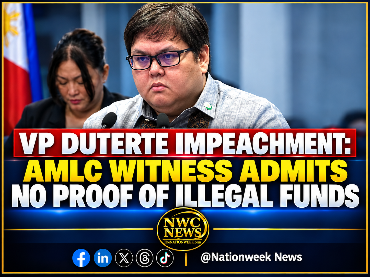 VP Duterte Impeachment: AMLC Witness Admits No Proof of Illegal Funds