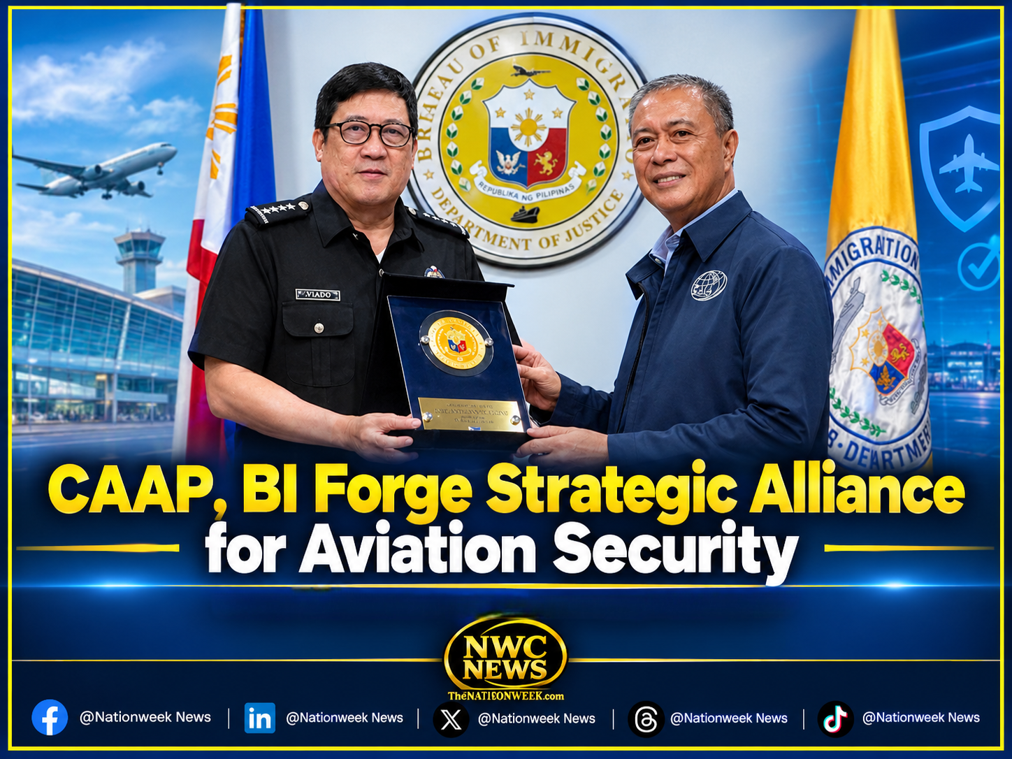 CAAP, BI Forge Strategic Alliance for Aviation Security