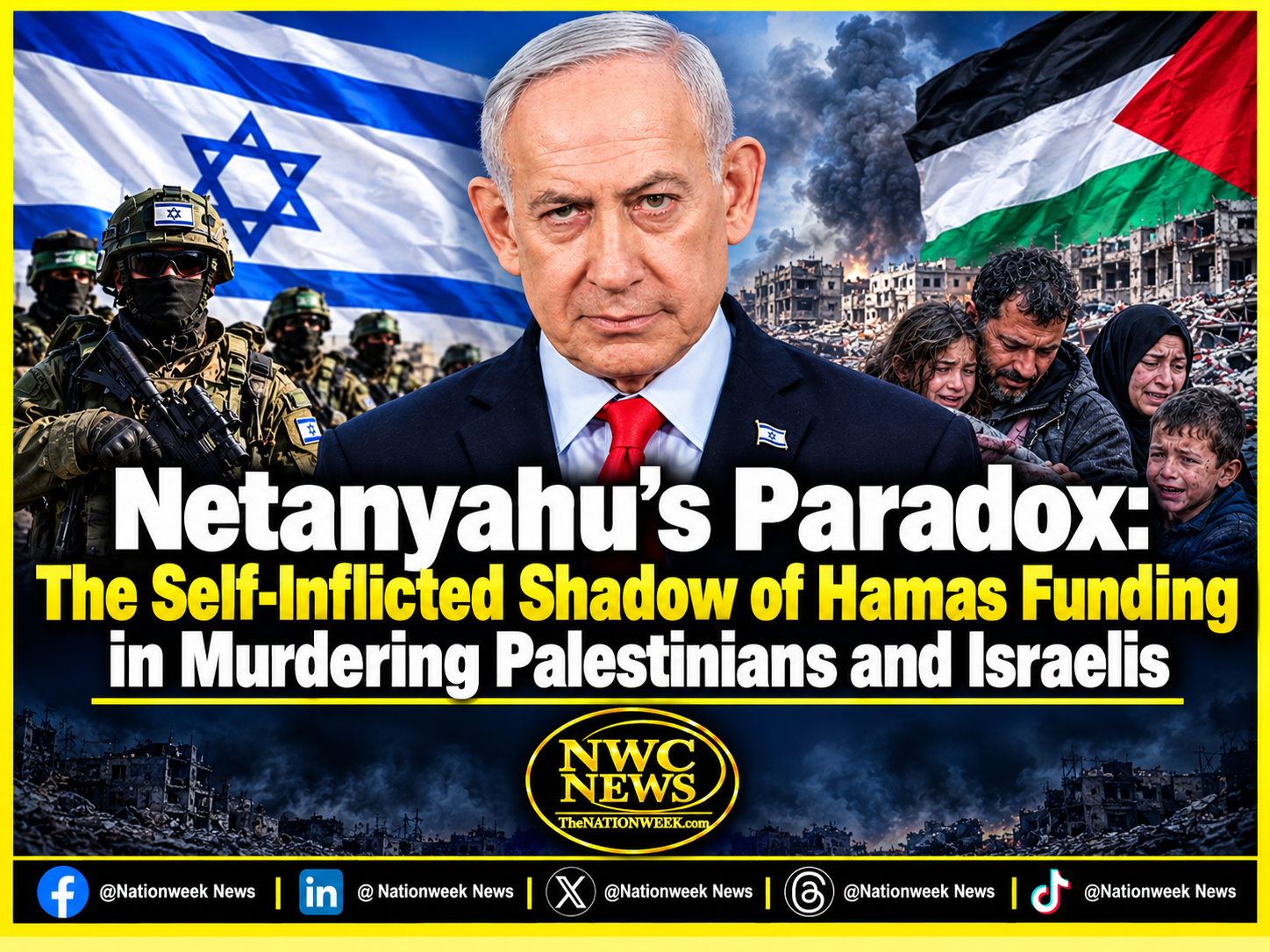Netanyahu’s Paradox: The Self-Inflicted Shadow of Hamas Funding in Murdering Palestinians and Israelis