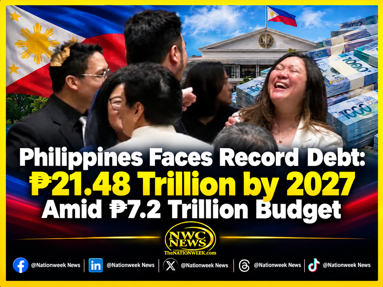 Philippines Faces Record Debt: ₱21.48 Trillion by 2027 Amid ₱7.2 Trillion Budget